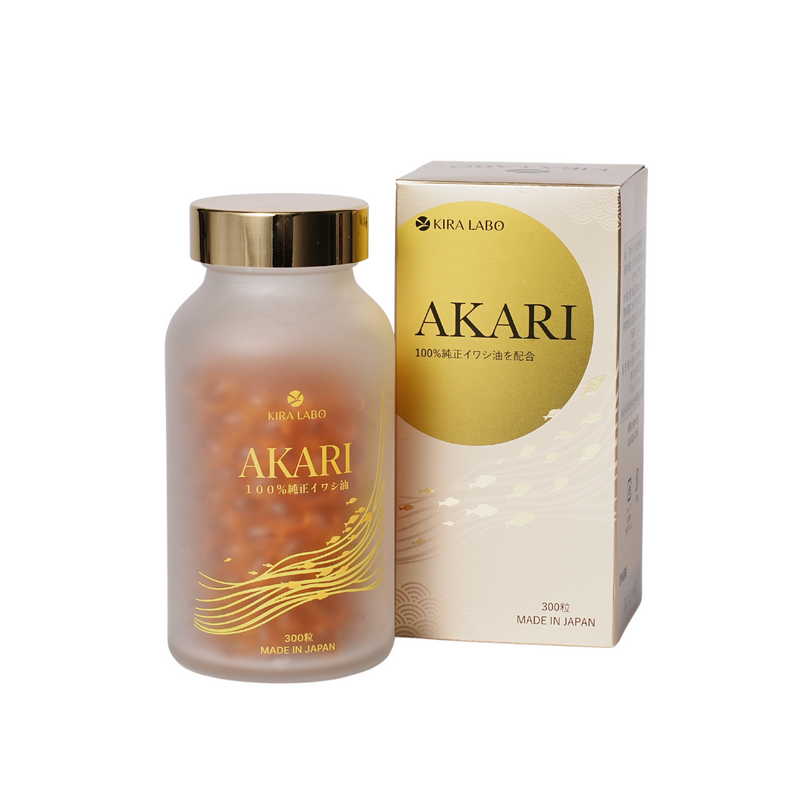 国産イワシ油 オメガ3脂肪酸 AKARI (300粒入り)